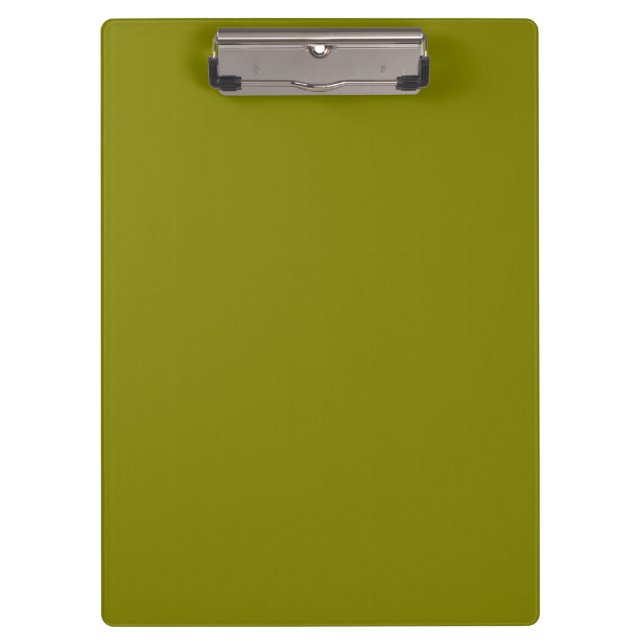 Classic Olive Green  Clipboard (Front)