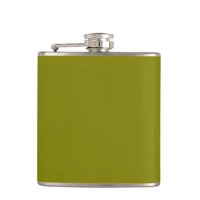 Classic Olive Green  Flask (Front)