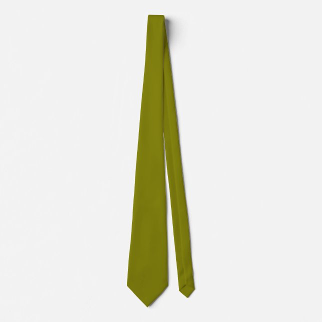 Classic Olive Green  Neck Tie (Front)