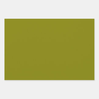 Classic Olive Green  Wrapping Paper Sheets