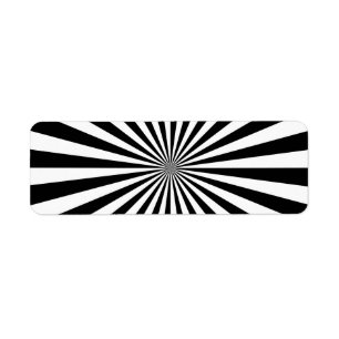 Classic Optical Burst Spinning Wheel Design Label