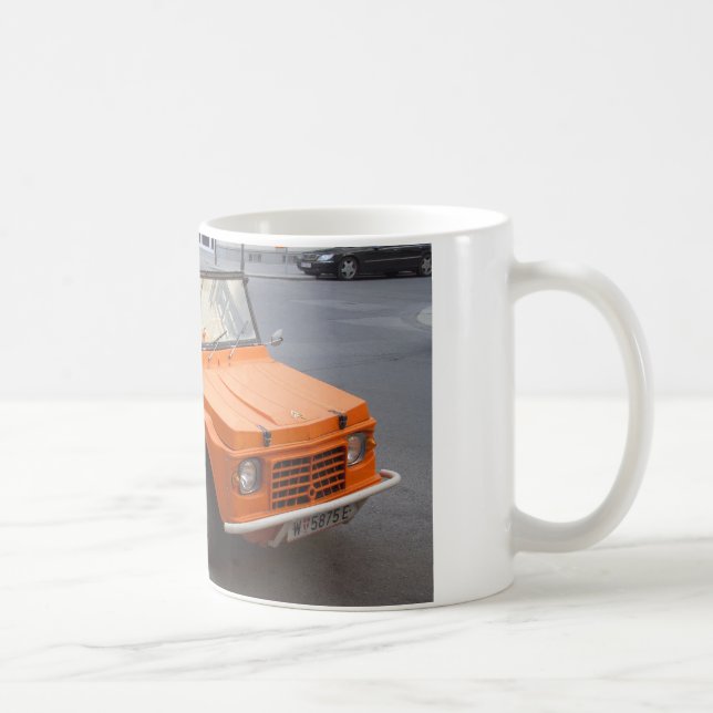 Classic Orange Citroën Mehari Coffee Mug (Right)