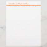 Classic Orange Divider Letterhead 3<br><div class="desc">Classic Orange Divider Letterhead 3
 Customized this product by adding your own text. 
 Design by Cardzila</div>