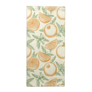 Classic Orange Fruit Pattern Cloth Napkin