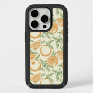 Classic Orange Fruit Pattern iPhone 15 Pro Case