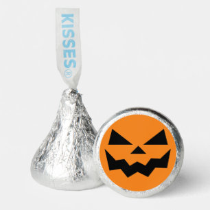 Classic Orange Jack-o-lantern smiling pumpkin face Hershey®'s Kisses®