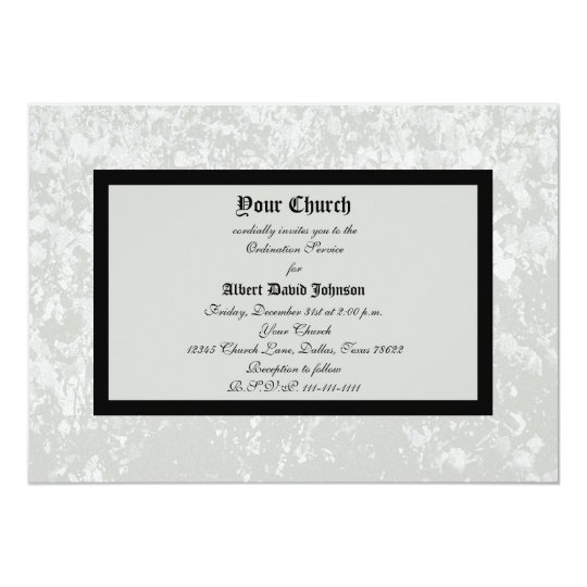 Classic Ordination Invitation Issued By Church Zazzle Com