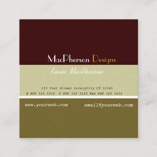 Business Masculine  Designer Business Card