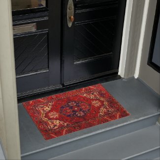 Classic Oriental rug design -   warm colors