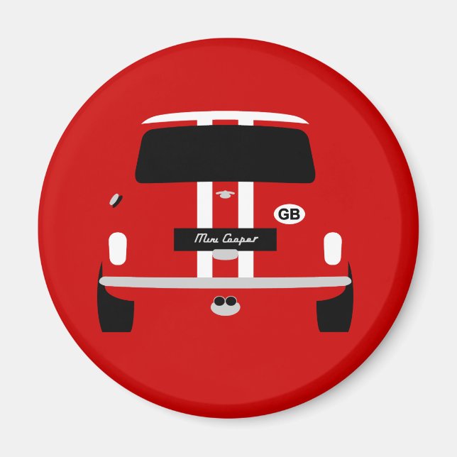 Classic original Austin Mini Cooper car Magnet (Front)