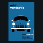 Classic Original Austin Mini Van Exhibition Poster<br><div class="desc">Classic Original Austin Mini Van Exhibition Poster; perfect size for framing.</div>