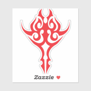 Classic Ornamental Floral Border Elegant Design Sticker