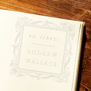 Classic Ornate Frame Ex Libris Embosser