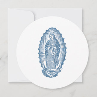 Classic Our Lady of Guadalupe with Roses Invitation