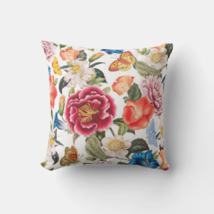 Classic Outdoor Floral Pillow