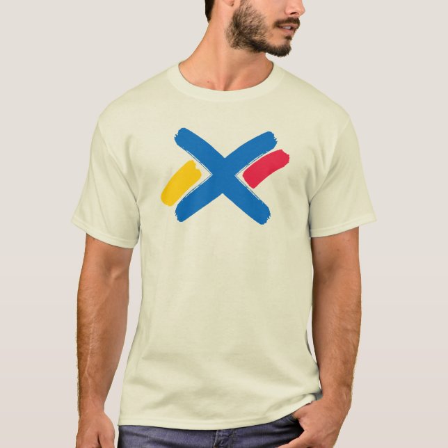 Classic Paint Letter X Monogram T-Shirt (Front)