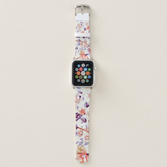 Classic paisley and fine lace pattern, Persian pat Apple Watch Band (Front)