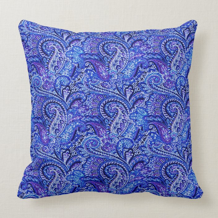 Classic Paisley Vibrant Blue Throw Pillow Zazzle Com   Classic Paisley Vibrant Blue Throw Pillow R8b84bab5d188496b806434901c233ad6 6s3tz 8byvr 704 