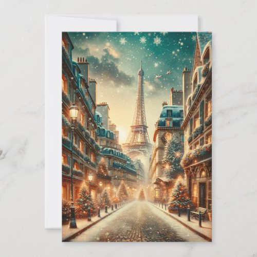 Classic Parisian Christmas _ Holiday Card