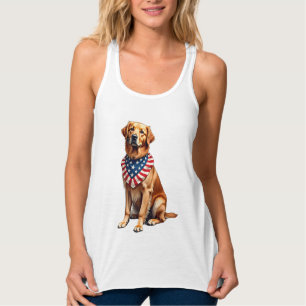 Classic Patriotic Golden Retriever Vintage Shirt 2