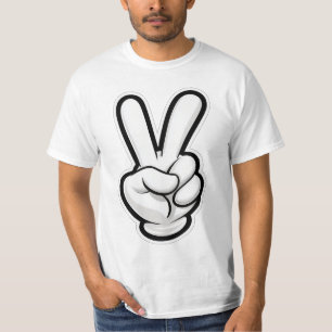 Classic Peace Hand Symbol Icon T-Shirt