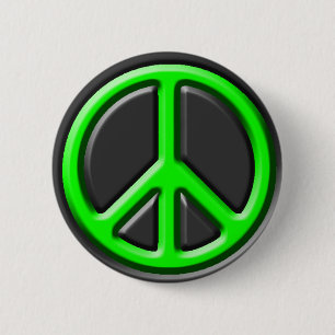 Classic Peace Sign Button