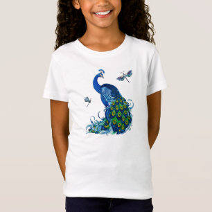 Classic Peacock and Dragonfly Design Tank Top