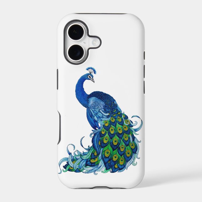 Classic Peacock Design Case-Mate iPhone Case (Back)