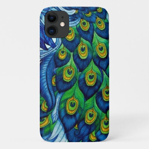 Classic Peacock Design  iPhone 11 Case