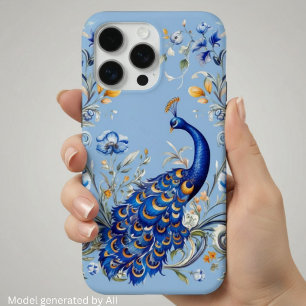 Classic Peacock Design - Elegant Gift for Her iPhone 15 Pro Max Case