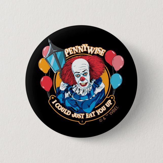 Classic Pennywise - I Could Just Eat You Up Button (Front)