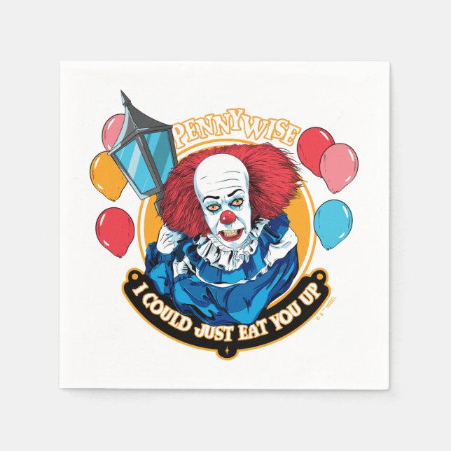 Classic Pennywise - I Could Just Eat You Up Napkins (Front)