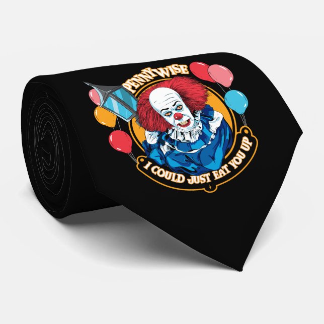 Classic Pennywise - I Could Just Eat You Up Neck Tie (Rolled)