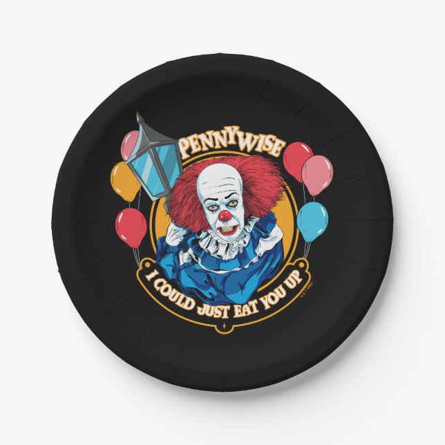 Classic Pennywise - I Could Just Eat You Up Paper Plates (Front)