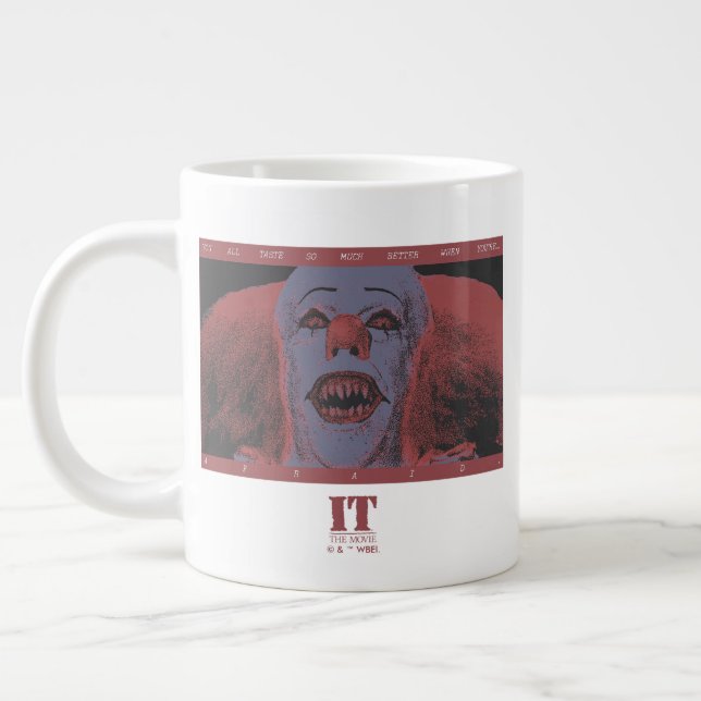 Classic Pennywise - Much Better When You're Afraid Giant Coffee Mug (Left)