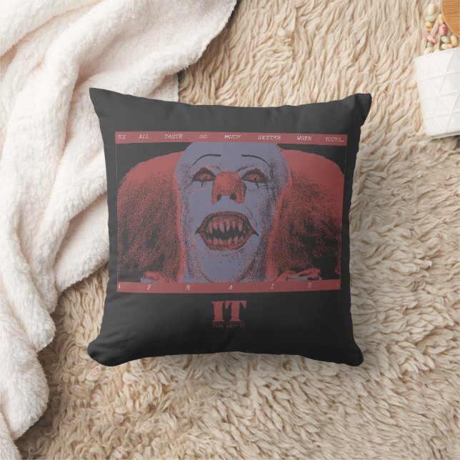 Classic Pennywise - Much Better When You're Afraid Throw Pillow (Blanket)