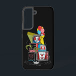 Classic Pennywise TV Stack - You'll Float Too Samsung Galaxy S22 Case<br><div class="desc">This illustration features a stack of television sets displaying IT's face,  "You'll Float Too" quote,  with a VHS player atop,  balloons,  and Georgie's raincoat and paper boat! Get this on a fun graphic t-shirt,  poster,  or many other customizable Zazzle gifts!</div>