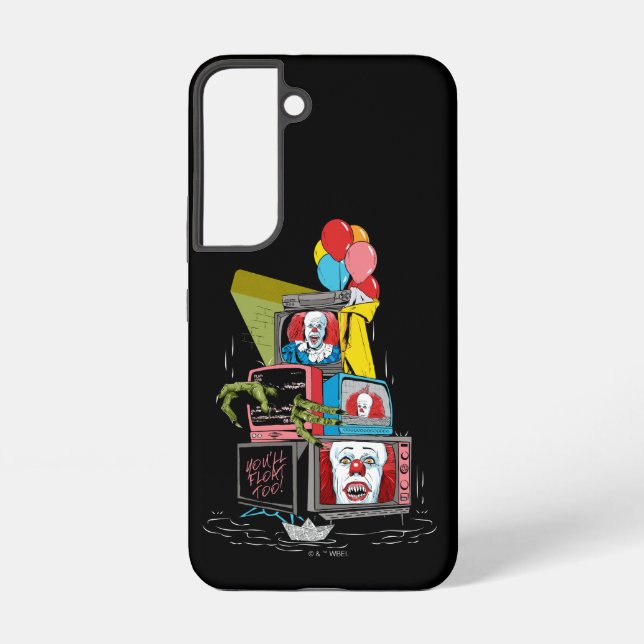 Classic Pennywise TV Stack - You'll Float Too Samsung Galaxy Case (Back)