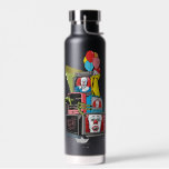 Classic Pennywise TV Stack - You'll Float Too Water Bottle<br><div class="desc">This illustration features a stack of television sets displaying IT's face,  "You'll Float Too" quote,  with a VHS player atop,  balloons,  and Georgie's raincoat and paper boat! Get this on a fun graphic t-shirt,  poster,  or many other customizable Zazzle gifts!</div>