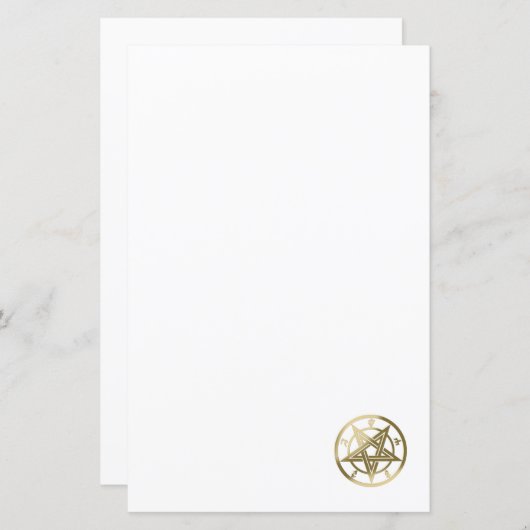 Classic pentagram symbol (Front/Back)