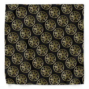 Classic pentagram symbol bandana
