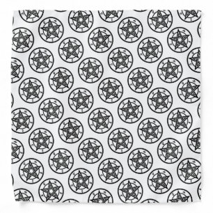Classic pentagram symbol bandana