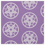 Classic pentagram symbol fabric