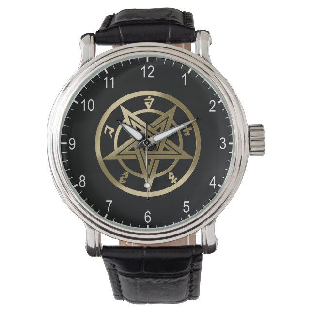 Classic pentagram symbol watch (Front)