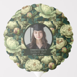Classic Peonies Floral Certified Nurse Balloon