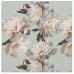 Classic peony bloom Vintage victorian flora  Fabric