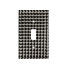 Classic Pepita Houndstooth Pattern Black Grey 