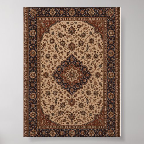Classic Persian Oriental Rug Pattern Home Decor