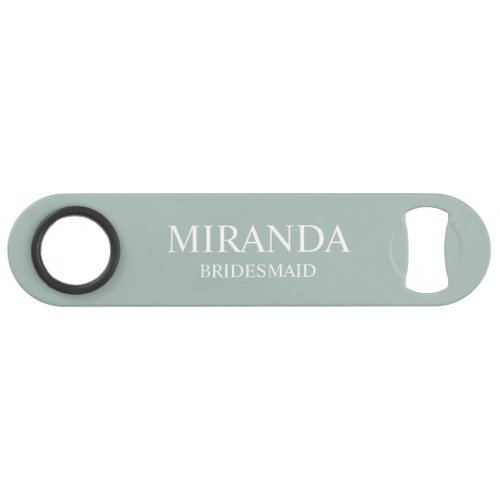 Classic Personalized Bridesmaid Name Bar Key