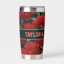 Classic Personalized Carnation Tumbler For Thank Y